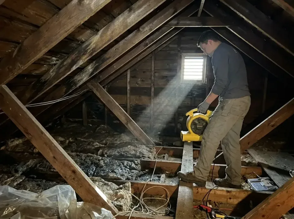 attic-water-damage-drying-proc-007 — frequently asked questions, Emergency Water Extraction & 24/7 Flood Response in Horace,…
